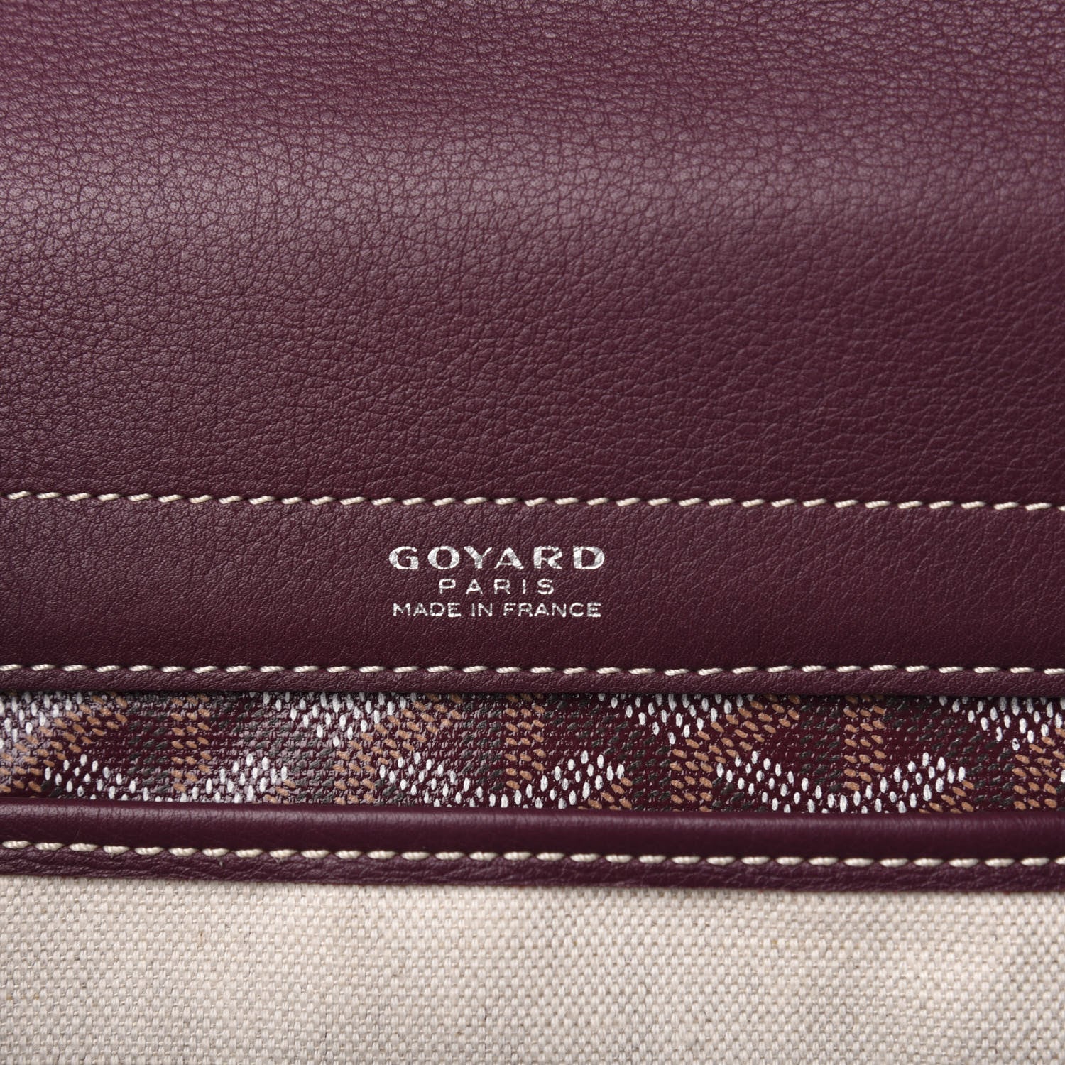 Goyard Goyardine Rouette PM Burgundy 6 of 11