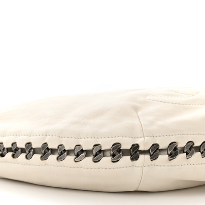 Chanel Calfskin Modern Chain Hobo White 9 of 12