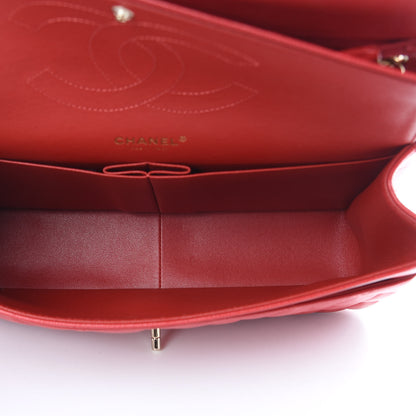 Chanel Caviar Quilted Jumbo Double Flap Red 5 of 11
