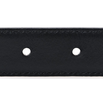 Celine Box Calfskin Medium 25mm Triomphe Belt 75 30 Black 4 of 6
