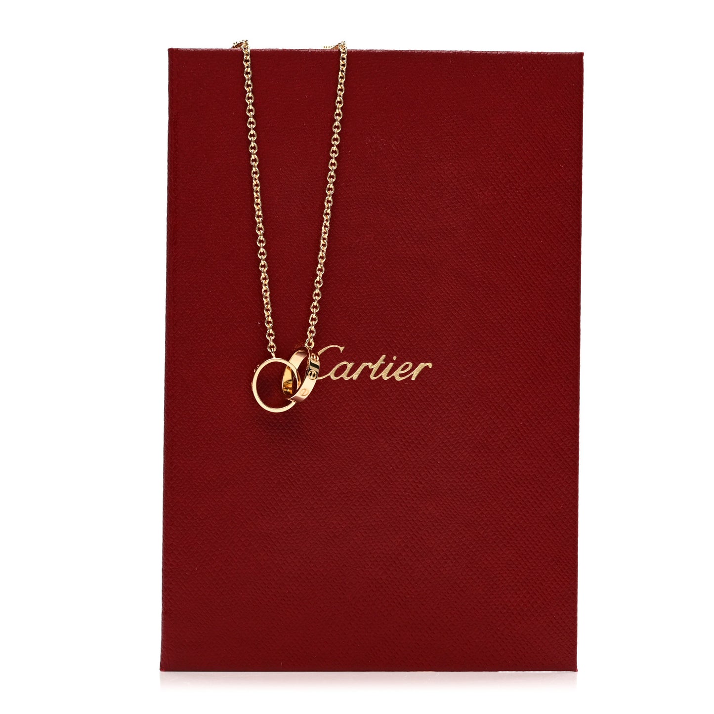 18K Yellow Gold Interlocking LOVE Necklace