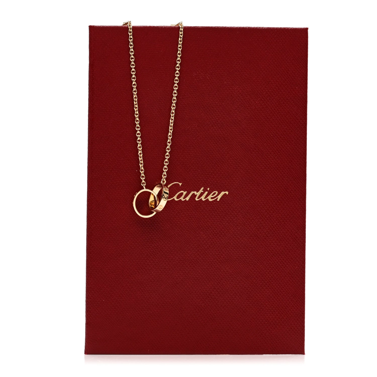 Cartier 18K Yellow Gold Interlocking LOVE Necklace 5 of 5