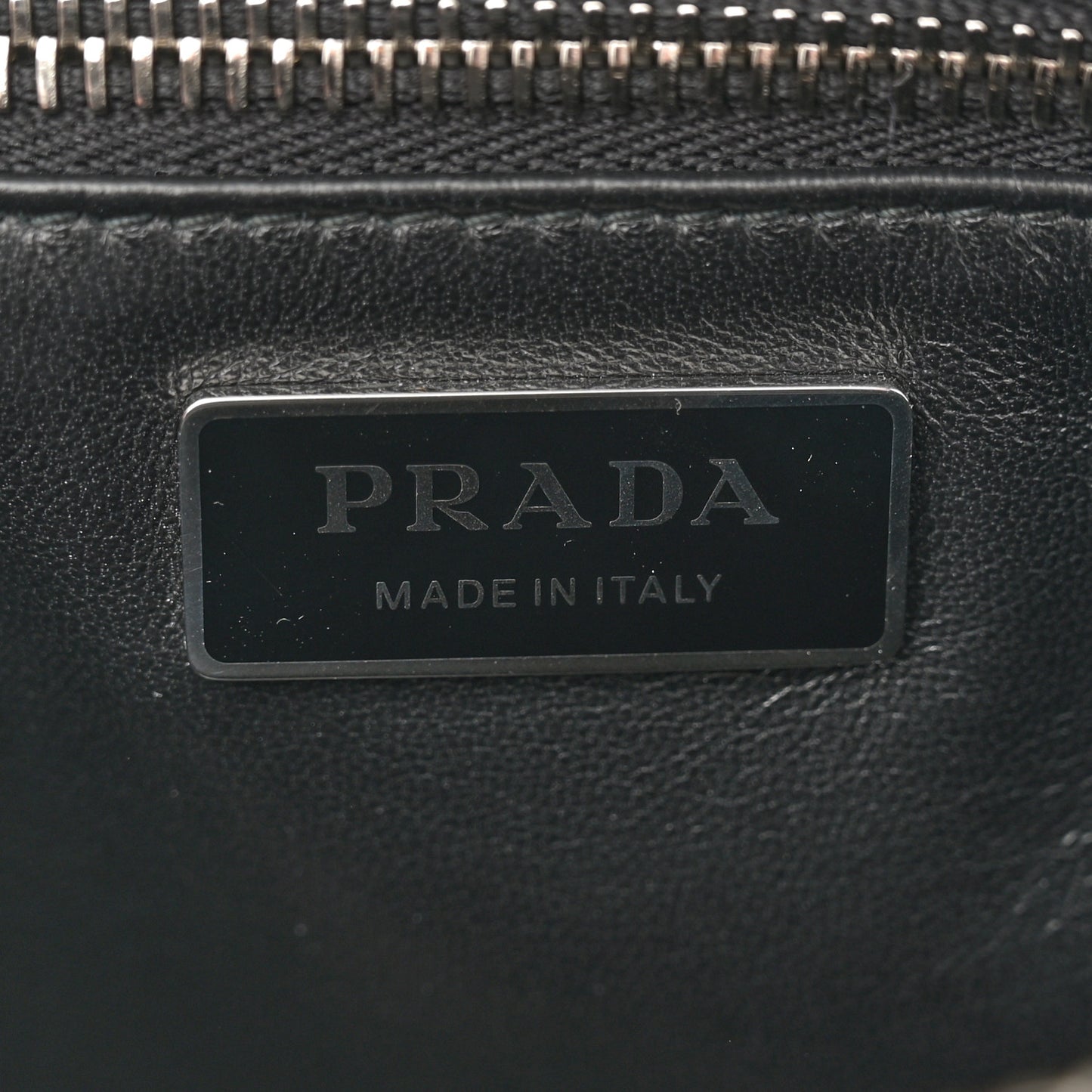 Nappa Antique Medium Re-Edition 2001 Two Handle Bag Black