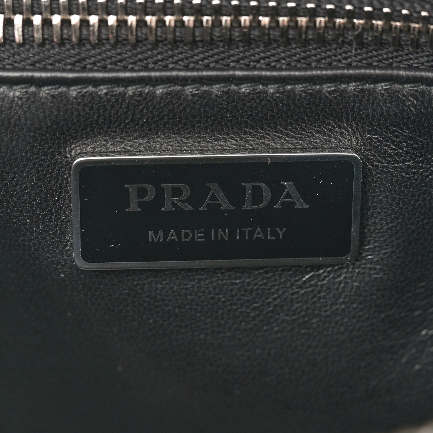 Prada Nappa Antique Medium Re-Edition 2001 Two Handle Bag Black 7 of 12