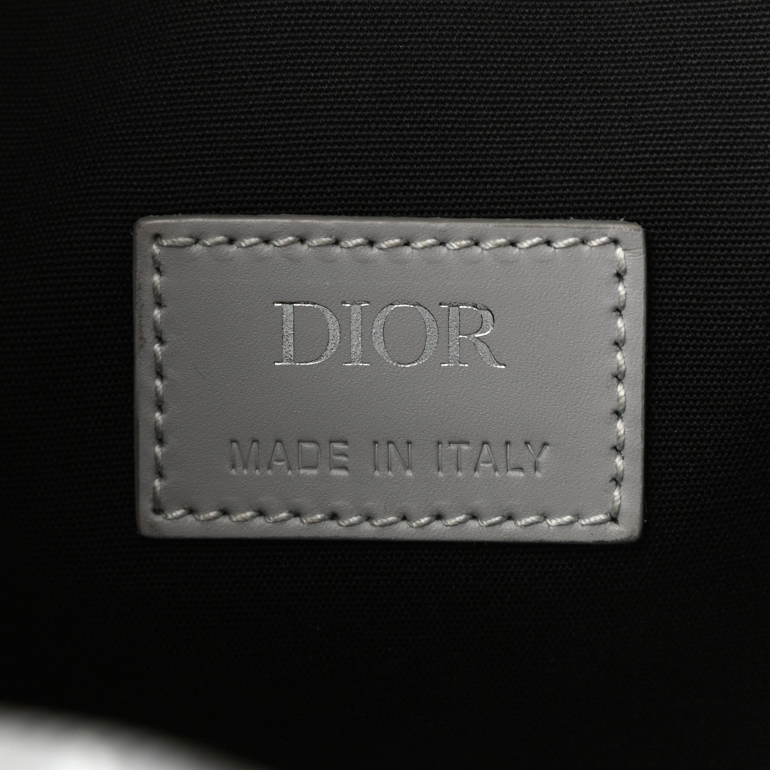 Christian Dior Coated Canvas CD Diamond Lingot 22 Bag Gray 1171005