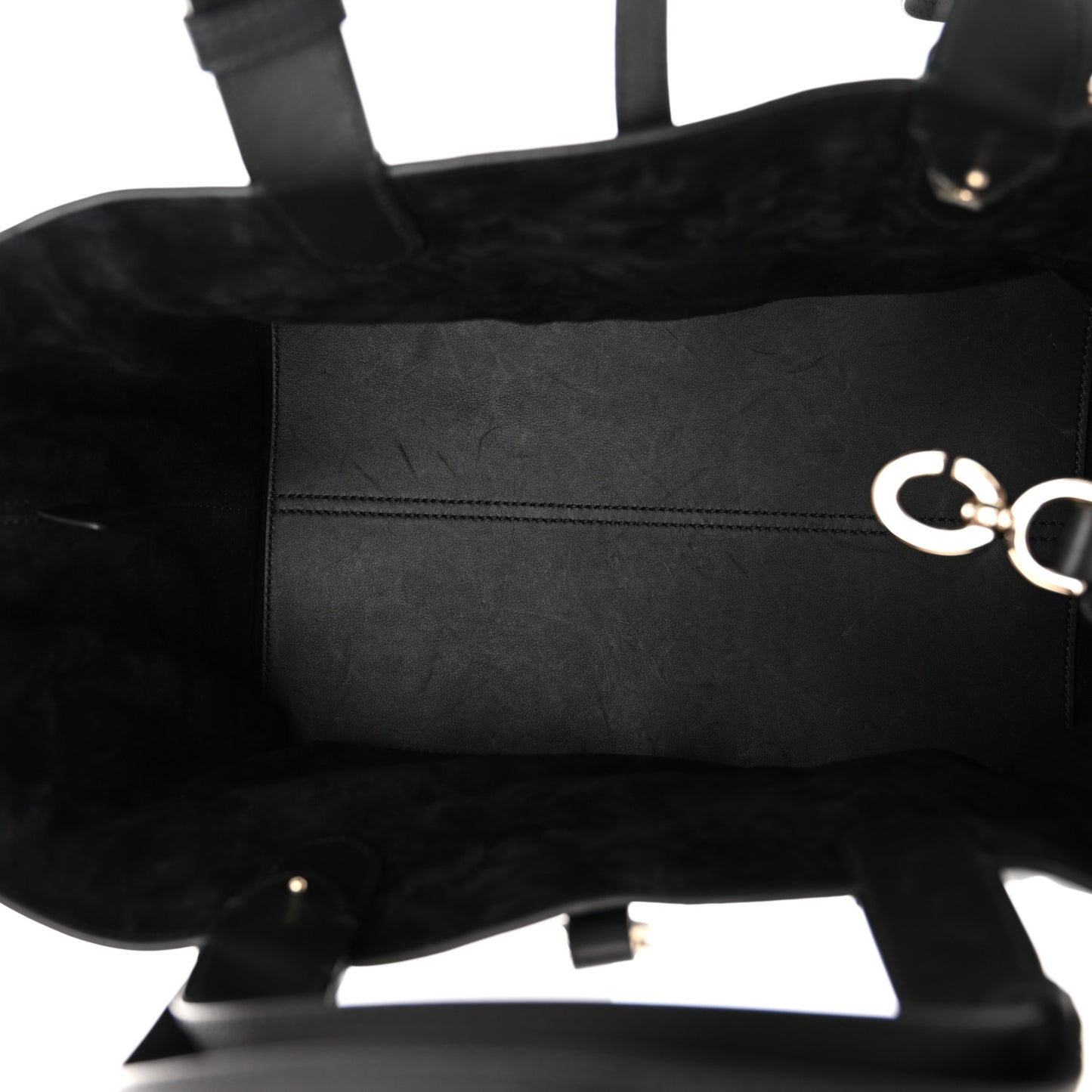 Calfskin Macrocannage Medium Toujours Black