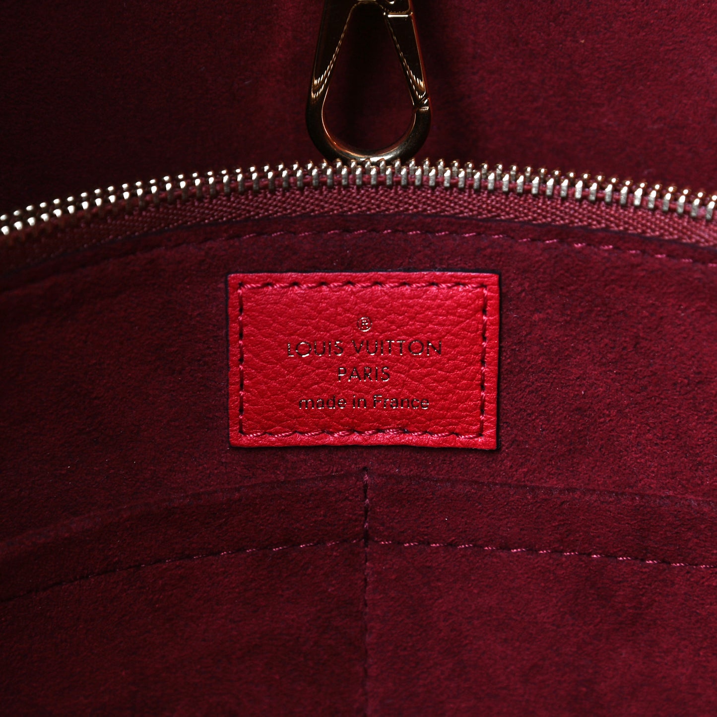 Calfskin Monogram Kimono Tote Cherry