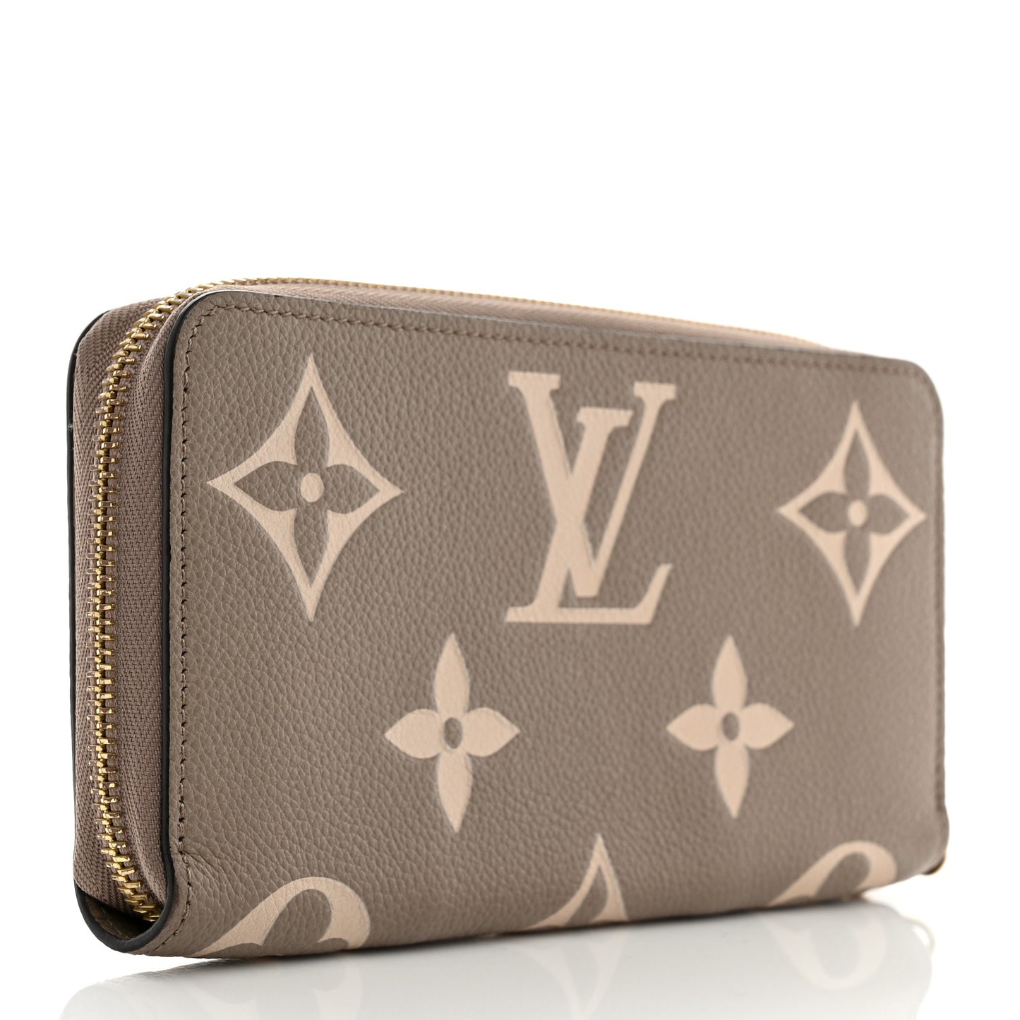 Empreinte Monogram Giant Zippy Wallet Tourterelle Creme