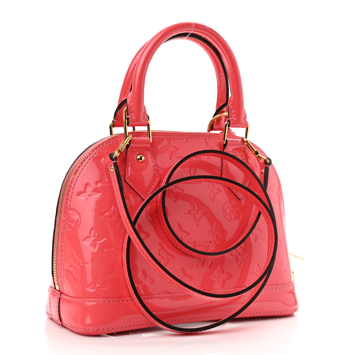 Louis Vuitton Vernis Alma BB Rose Litchi 2 of 12