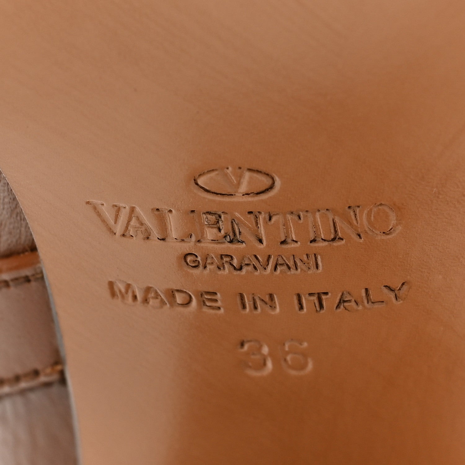 Valentino Garavani Pebbled Calfskin Rockstud Double Buckle 70mm Block Heel Ankle Boots 36 Bright Cognac 10 of 11