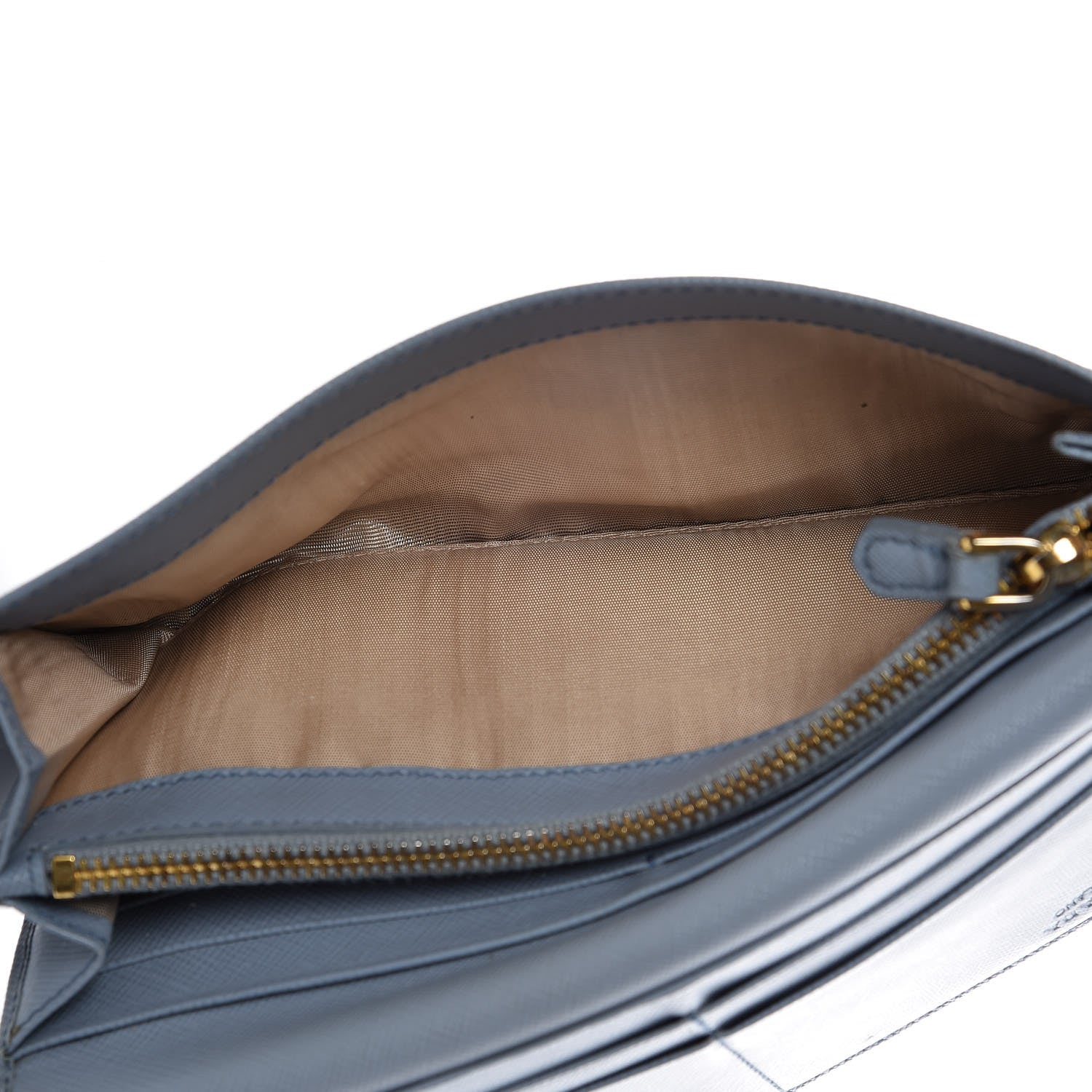 Prada Saffiano Metal Continental Flap Travel Wallet Astrale 7 of 19