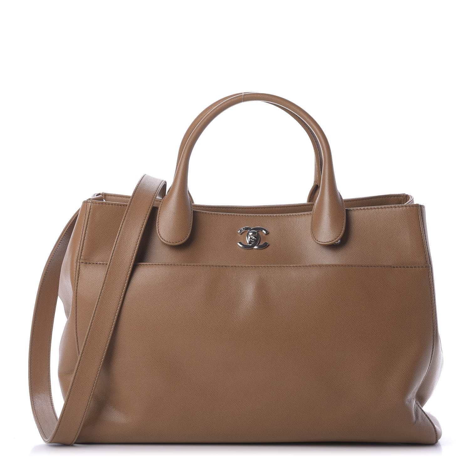 Chanel Caviar Large Cerf Executive Shopper Tote Camel 1 of 8