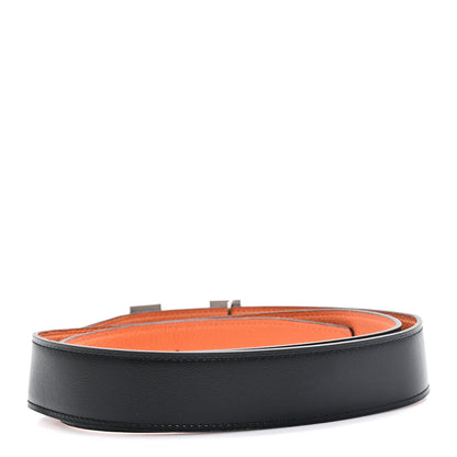 Hermes Box Togo 24mm Mini H Belt 90 36 Black Orange 2 of 4