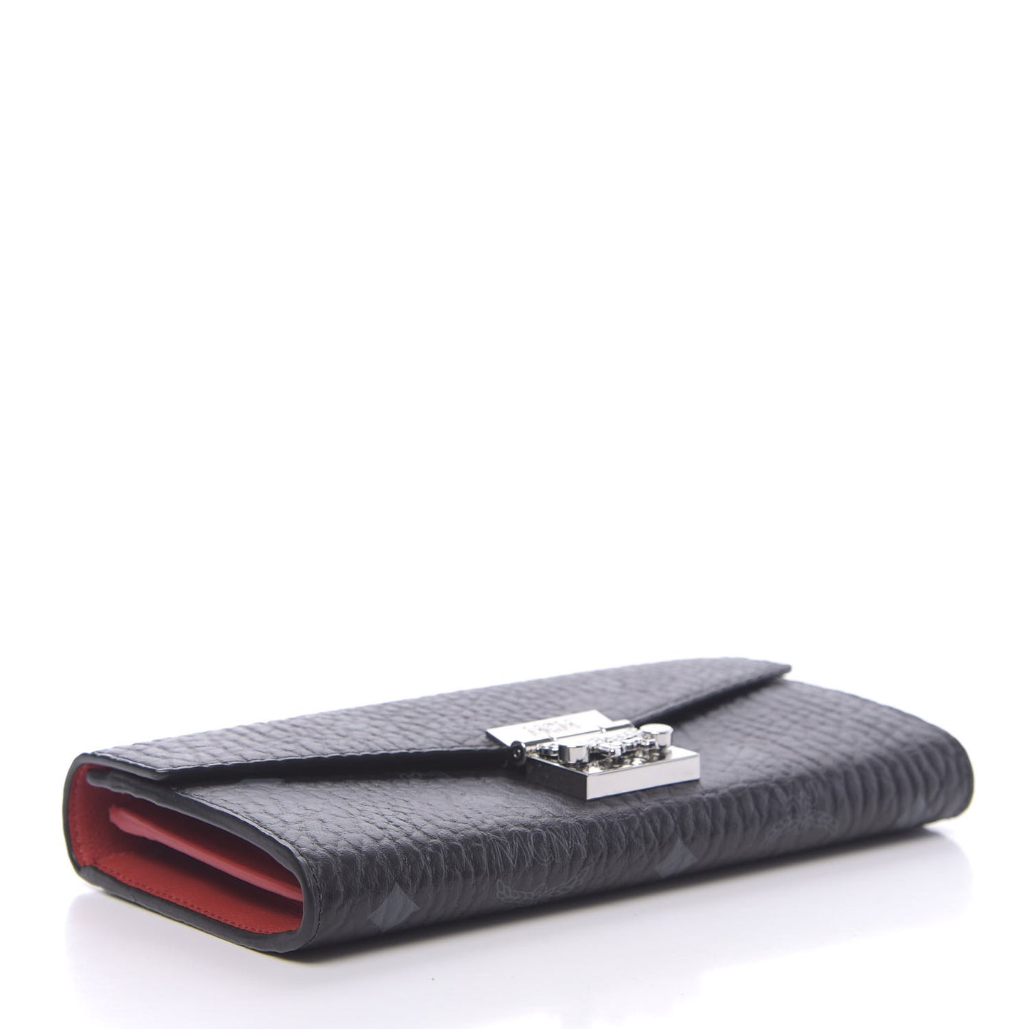 Visetos Large Patricia Wallet On Chain Black Red
