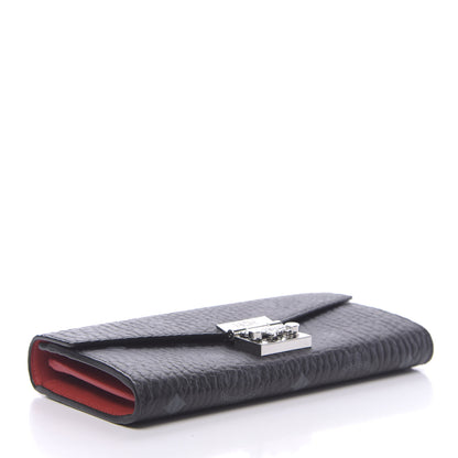 MCM Visetos Large Patricia Wallet On Chain Black Red 4 of 10