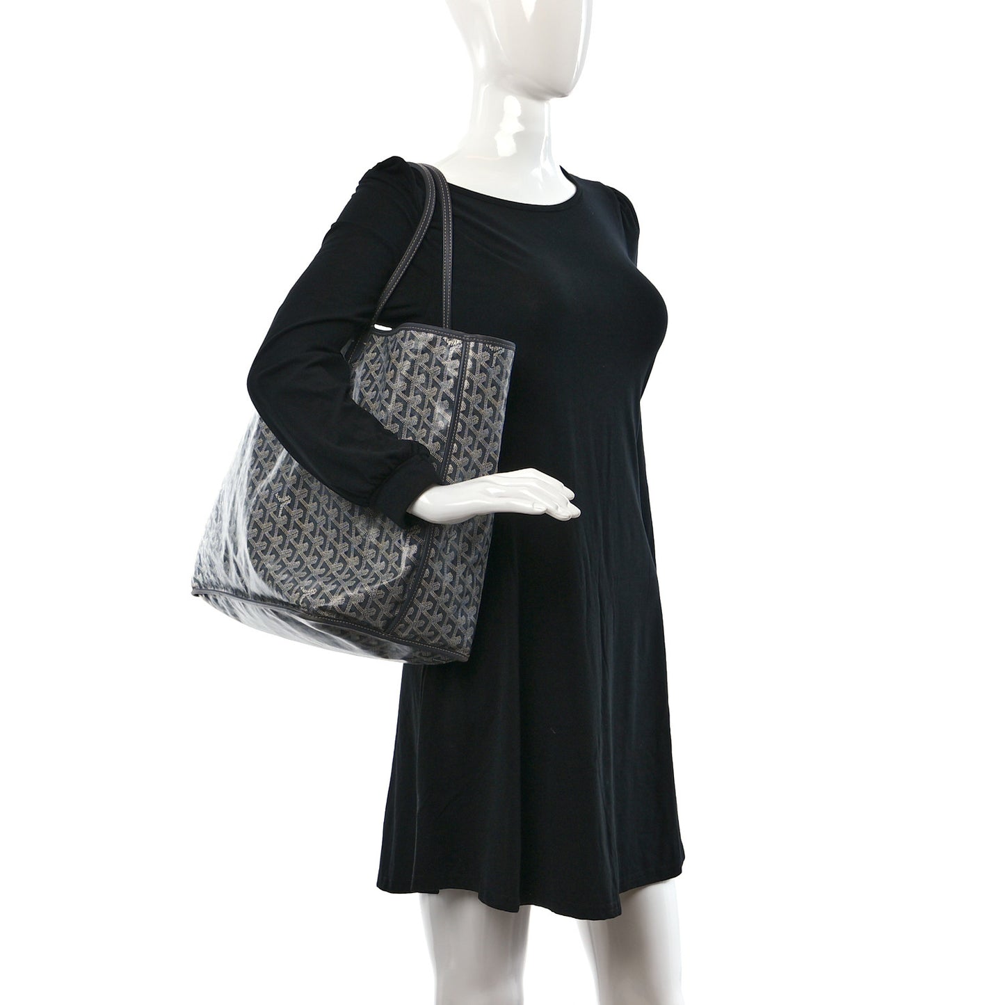 Goyardine Reversible Anjou GM Grey