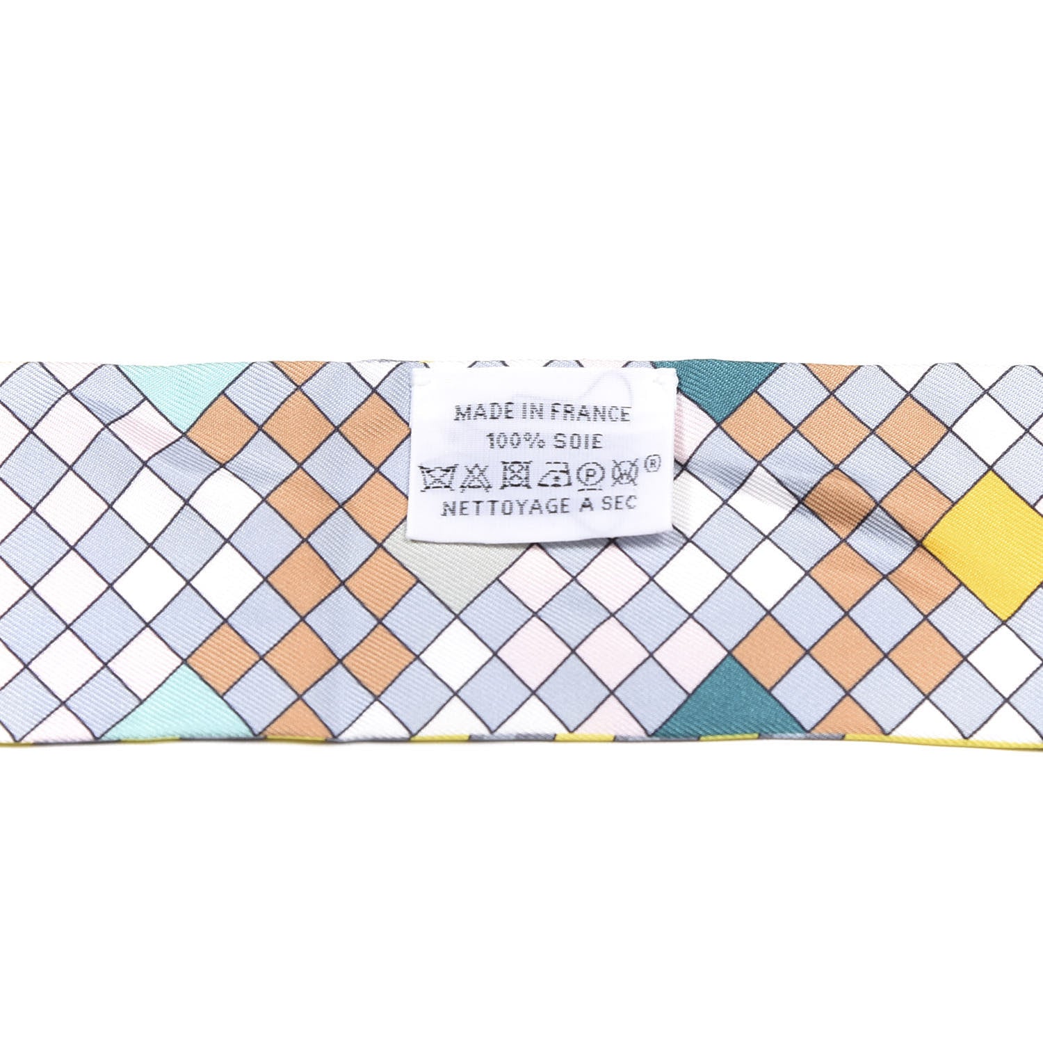 Hermes Silk Colliers De Chiens Remix Twilly Jaune Vif Gris Perle 4 of 4