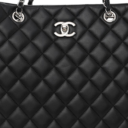 Chanel Calfskin Quilted Large Classic Shopping Tote Black 8 of 11