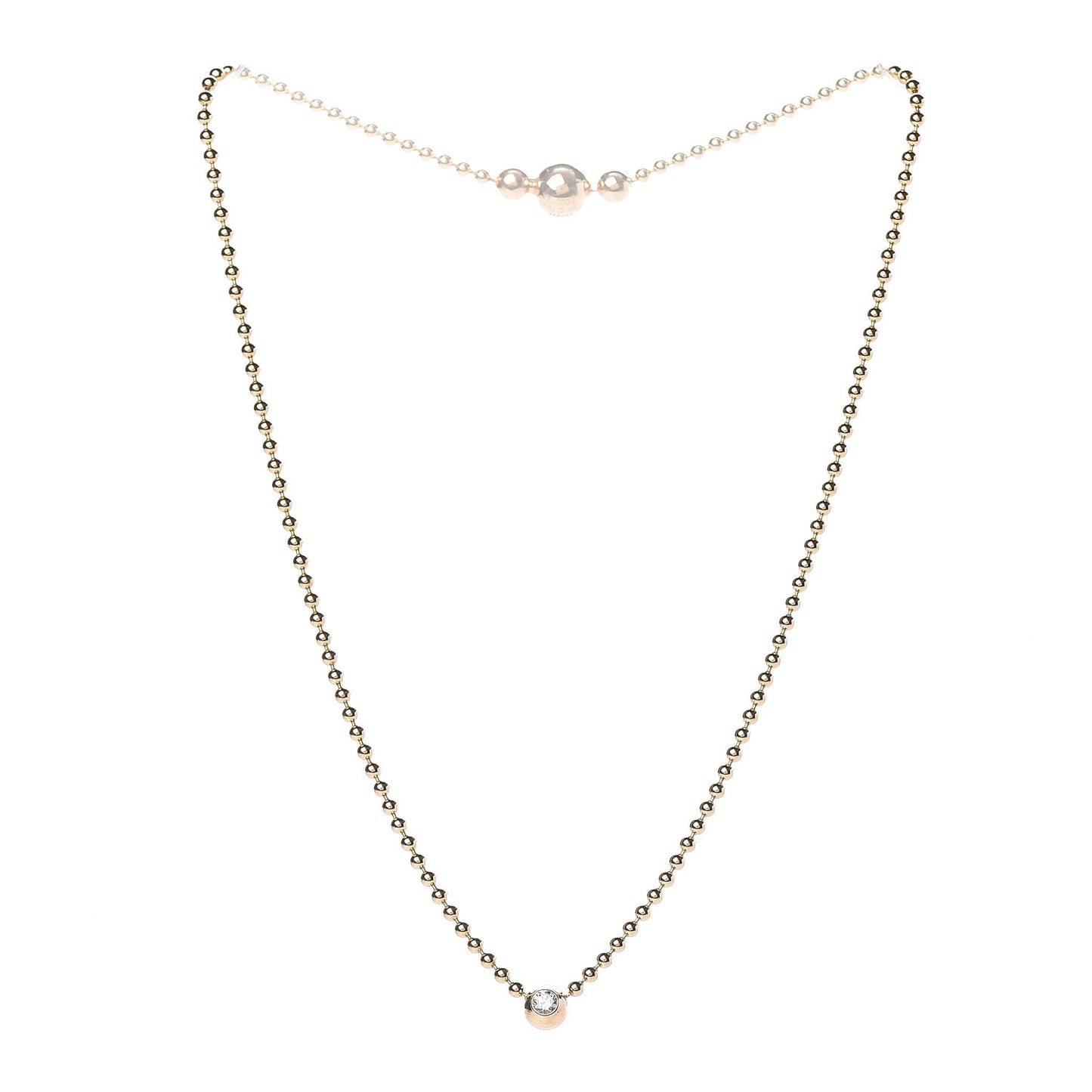 18K Yellow Gold Diamond Draperie de Decollete Necklace