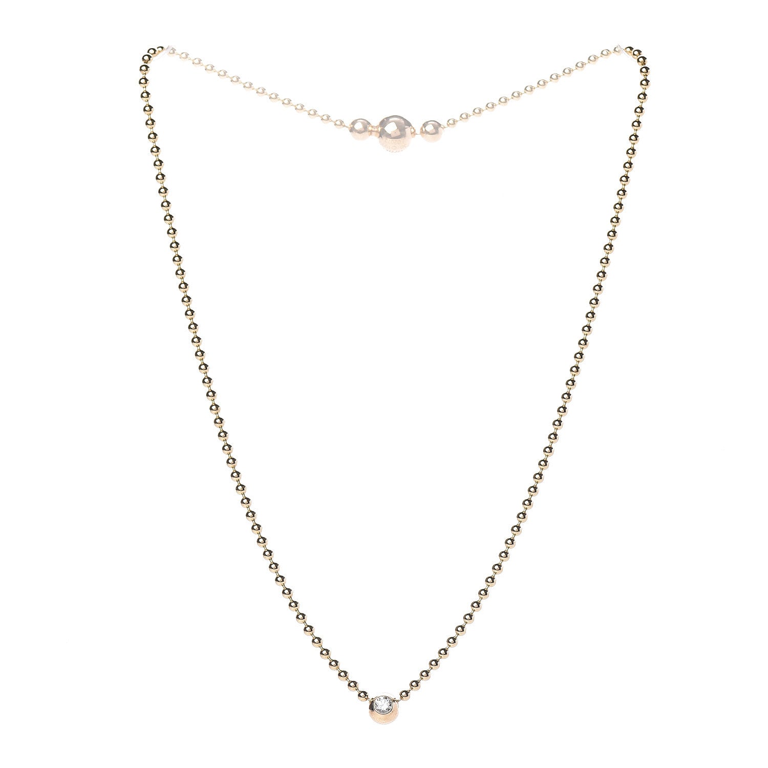 Cartier 18K Yellow Gold Diamond Draperie de Decollete Necklace 3 of 7