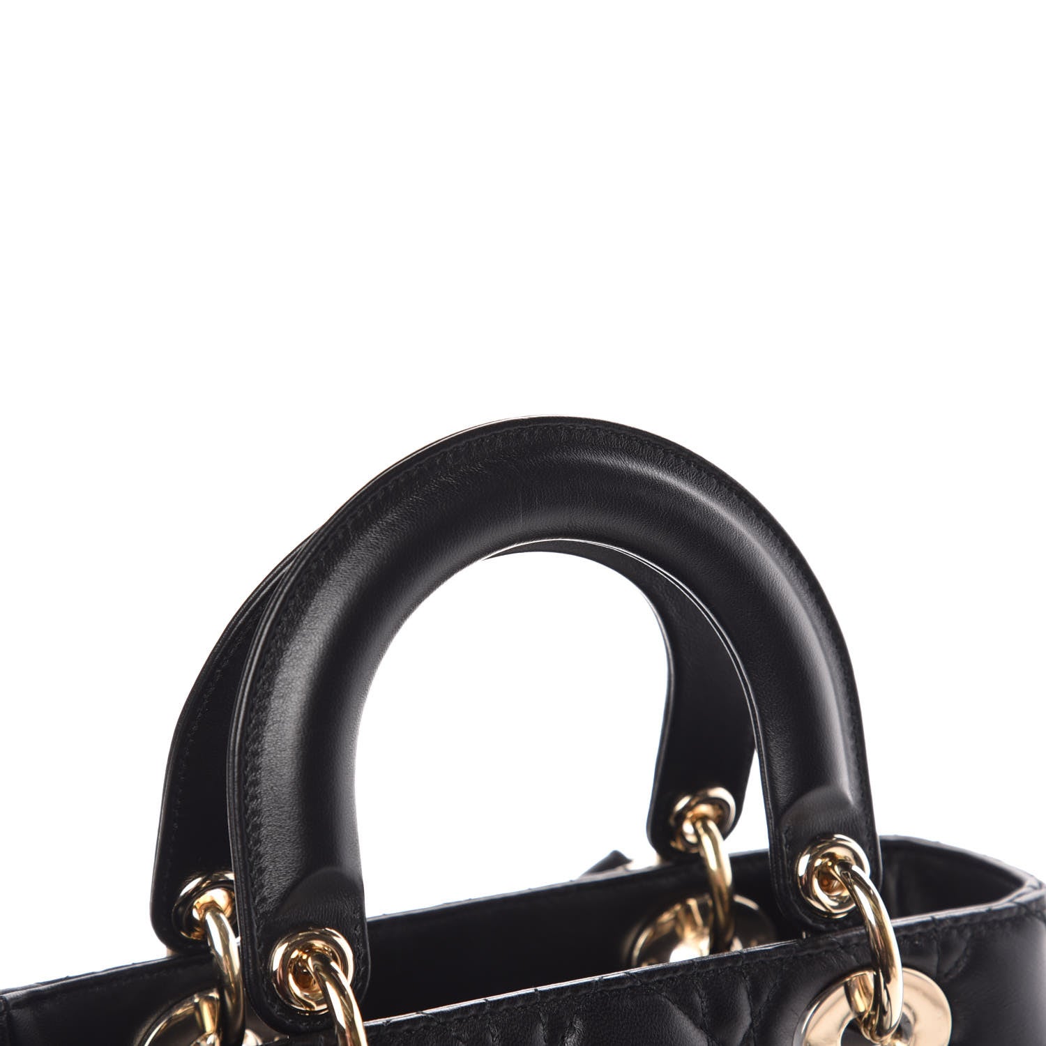 Christian Dior Lambskin Cannage Small Lucky Badges My Lady Dior Black 10 of 10