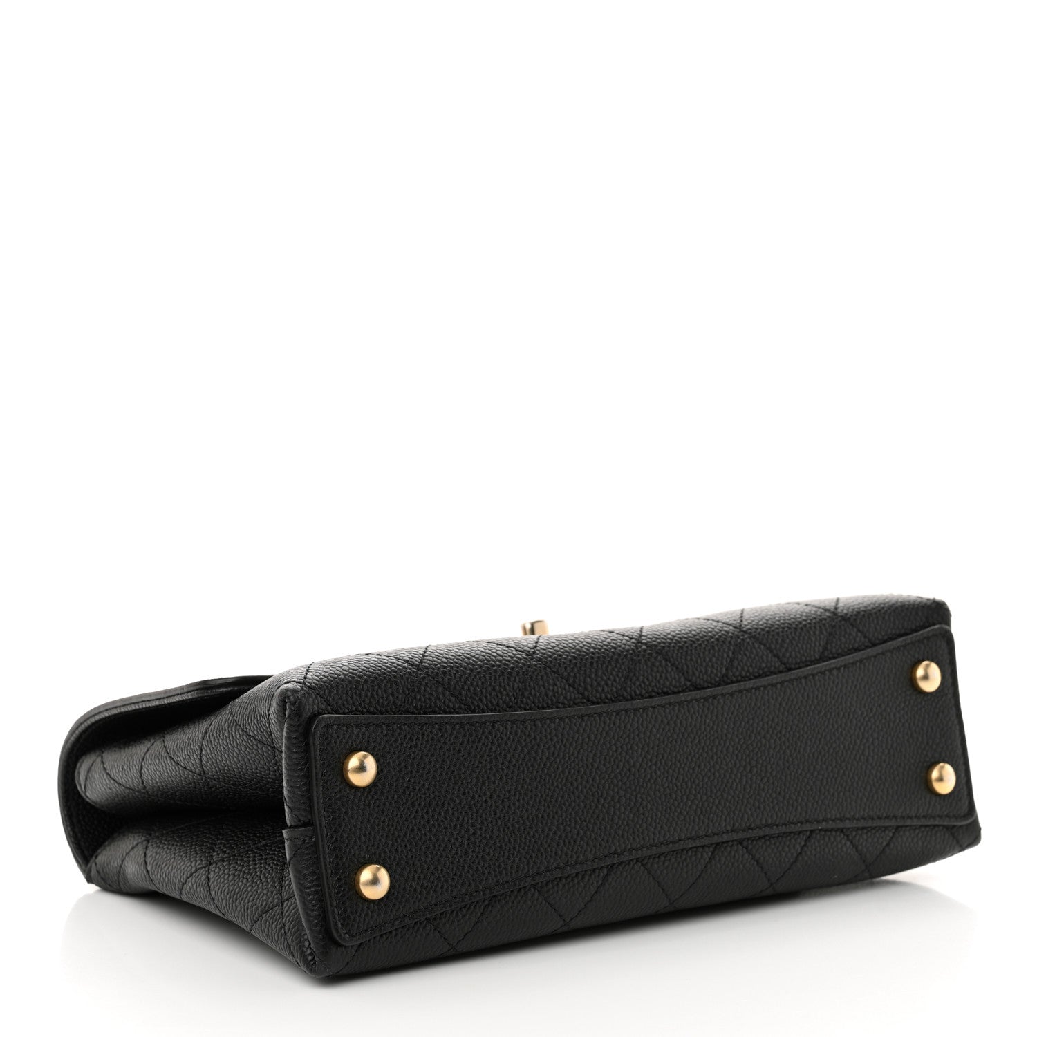 Chanel Grained Calfskin Small Stitched Flap Black 4 of 12