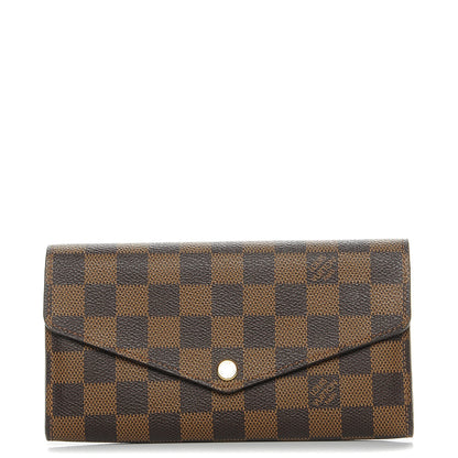 Louis Vuitton Damier Ebene Sarah Wallet NM 1 of 7
