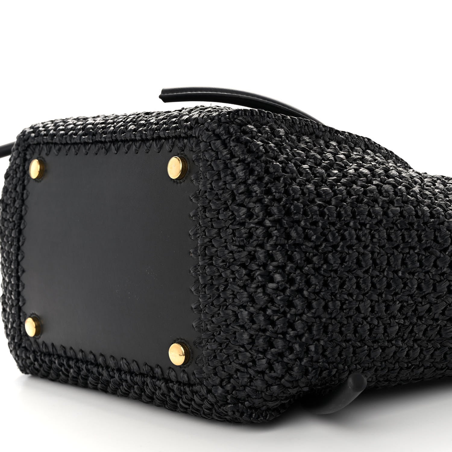 Proenza Schouler Raffia Calfskin Pipe Bag Black 10 of 10