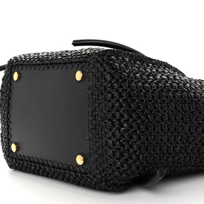 Proenza Schouler Raffia Calfskin Pipe Bag Black 10 of 10