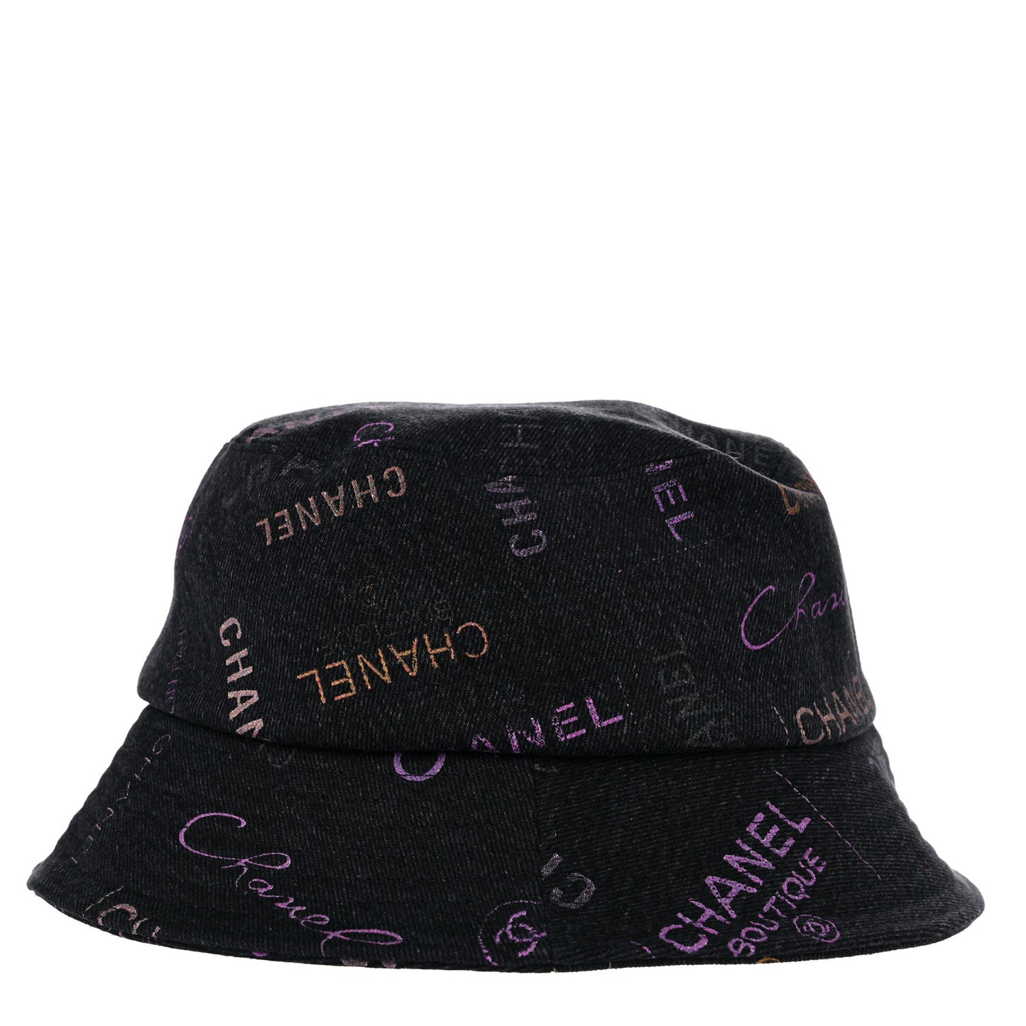 Denim Mood Cloche Bucket Hat M Black