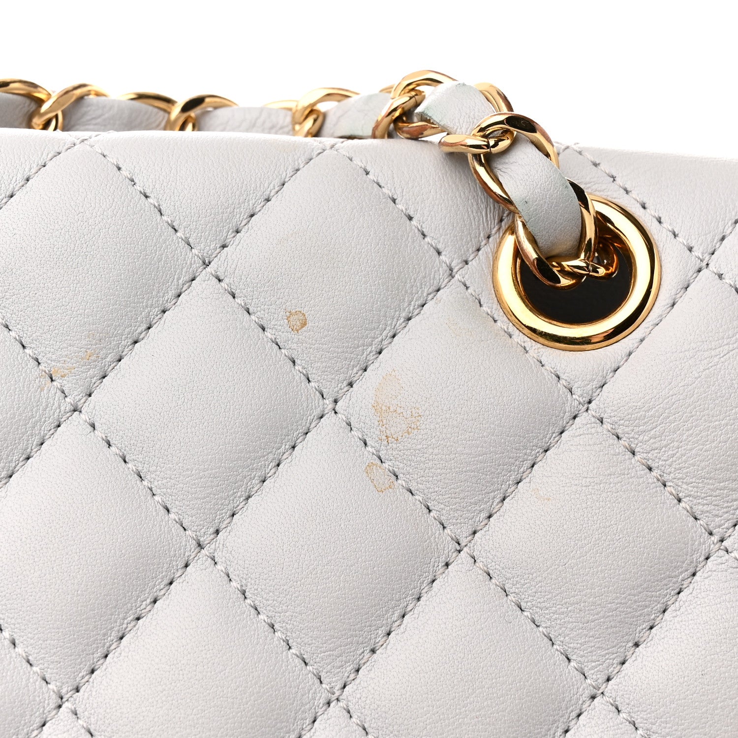 Chanel Calfskin Quilted Large Urban Spirit Backpack Grey 16 of 17