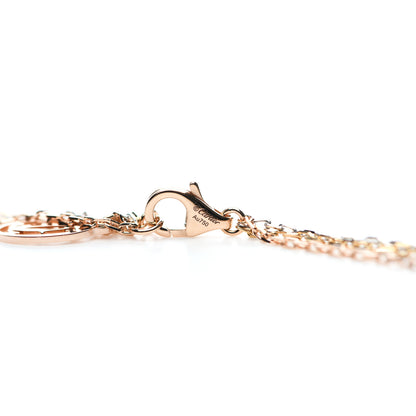 Cartier 18K Pink Yellow White Gold Three Chain Necklace 4 of 5