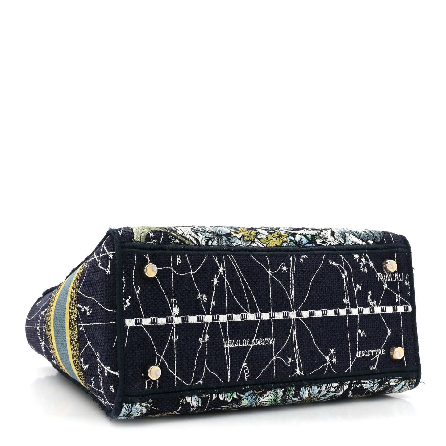 Canvas Embroidered Zodiac Medium Lady D-Lite Blue Multicolor