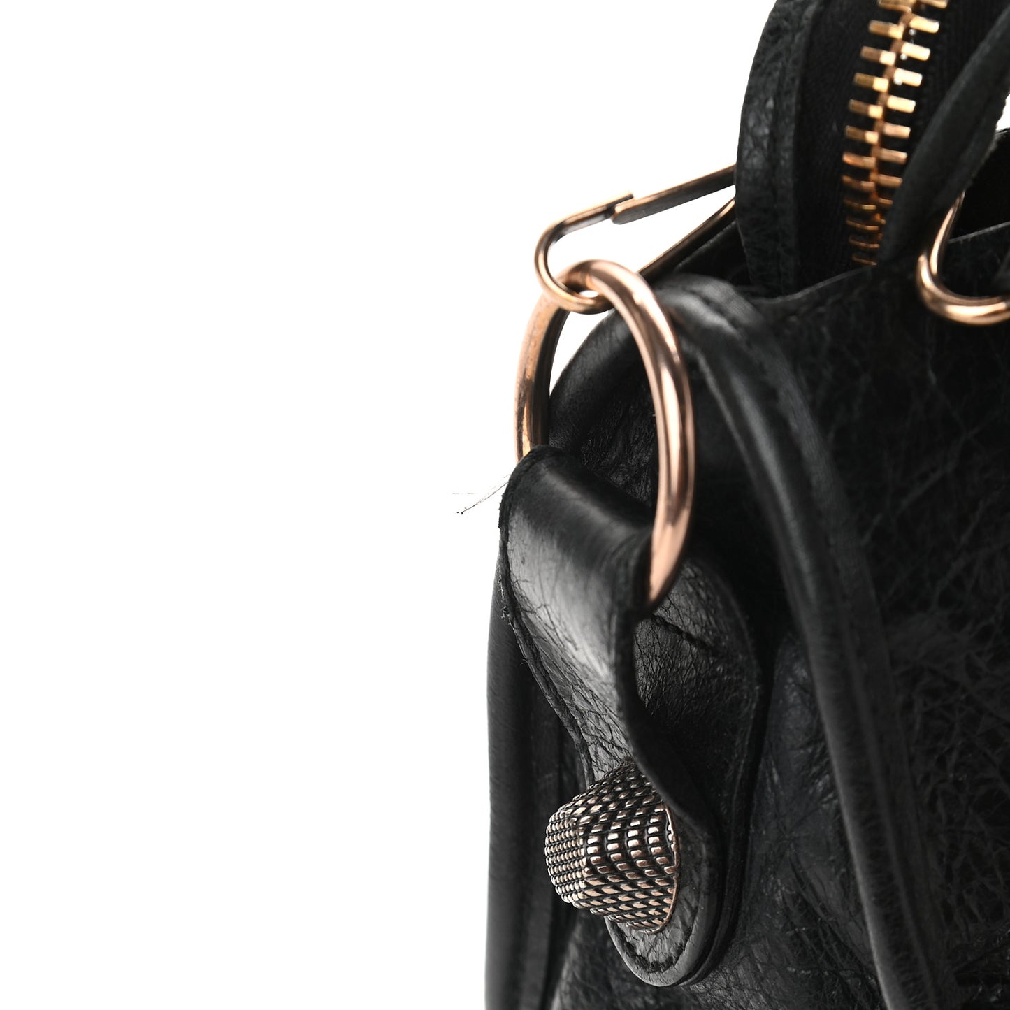 Agneau Giant 21 Rose Gold Hardware City Black