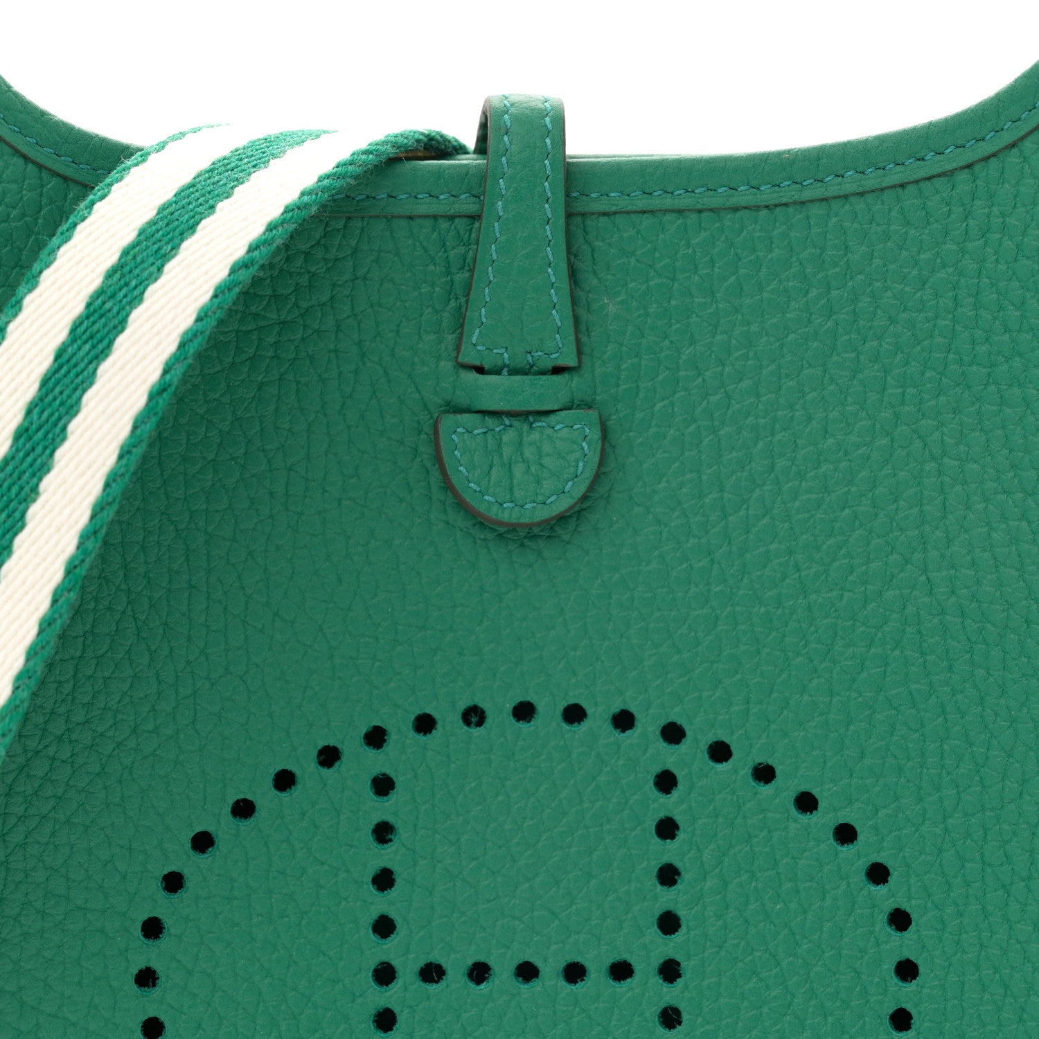 Hermes Taurillon Clemence Amazone Evelyne TPM Vert Vertigo 7 of 10