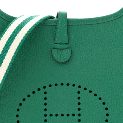 Hermes Taurillon Clemence Amazone Evelyne TPM Vert Vertigo 7 of 10