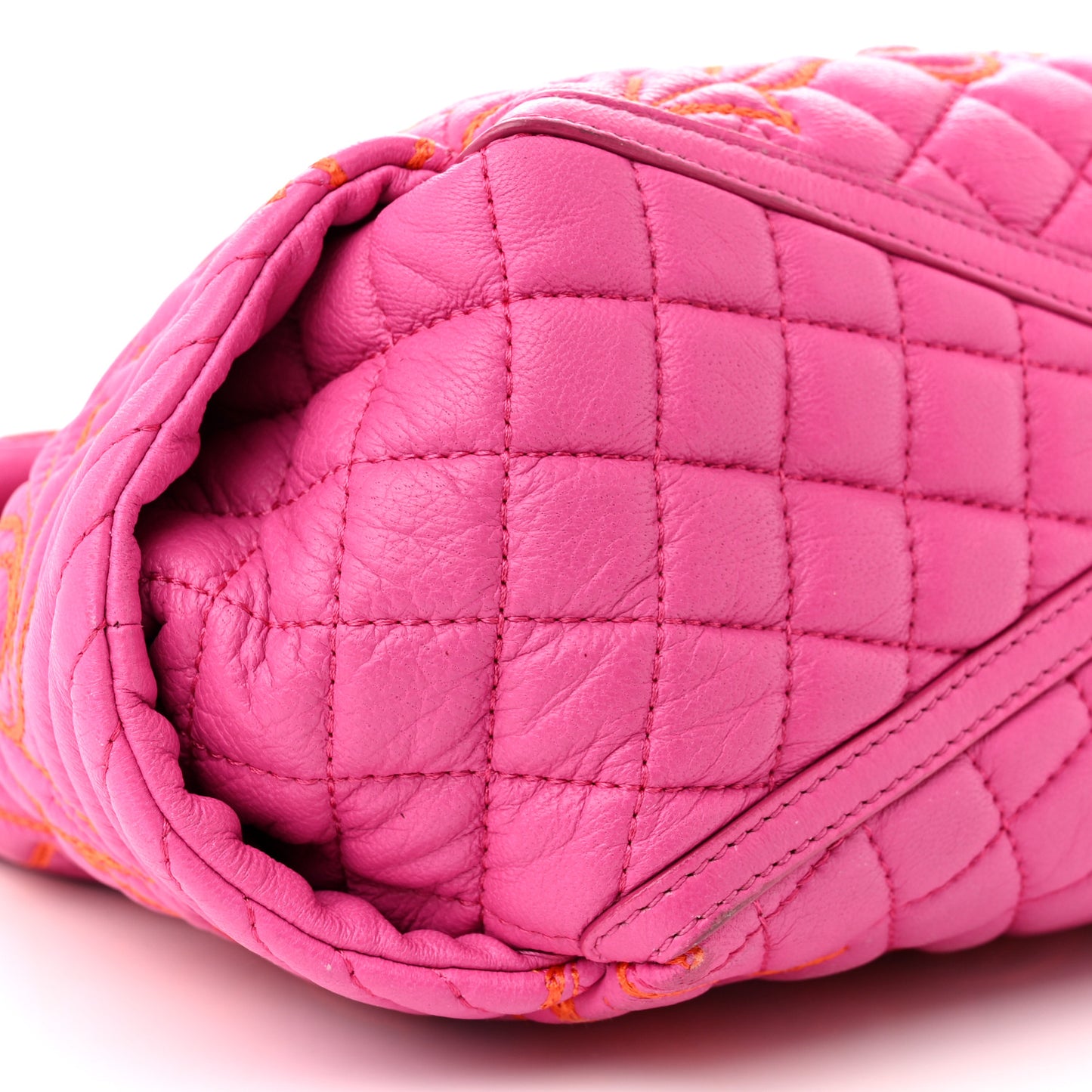 Nappa Barocco Quilted Shoulder Bag Pink