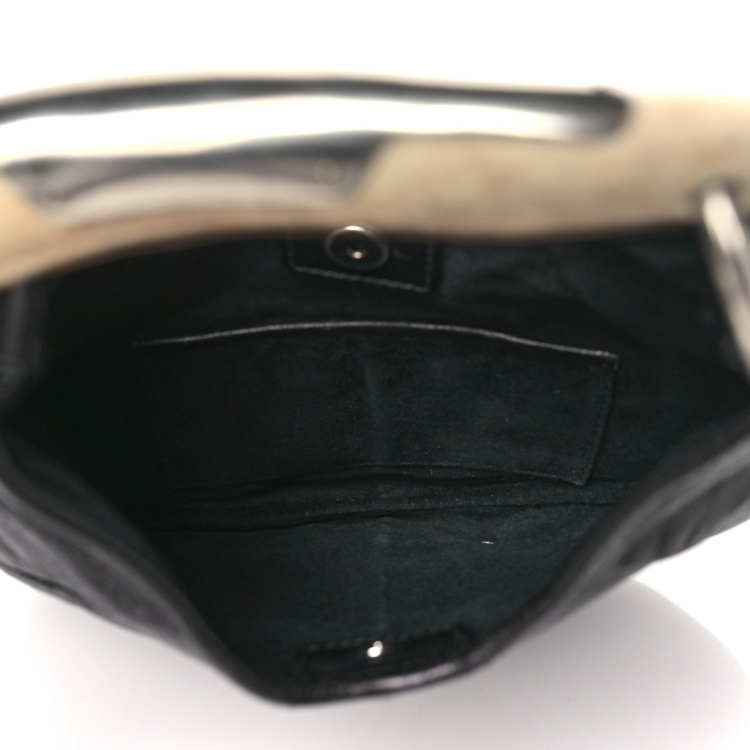 Saint Laurent Buffalo Horn Small Mombasa Hobo Dark Brown 5 of 10