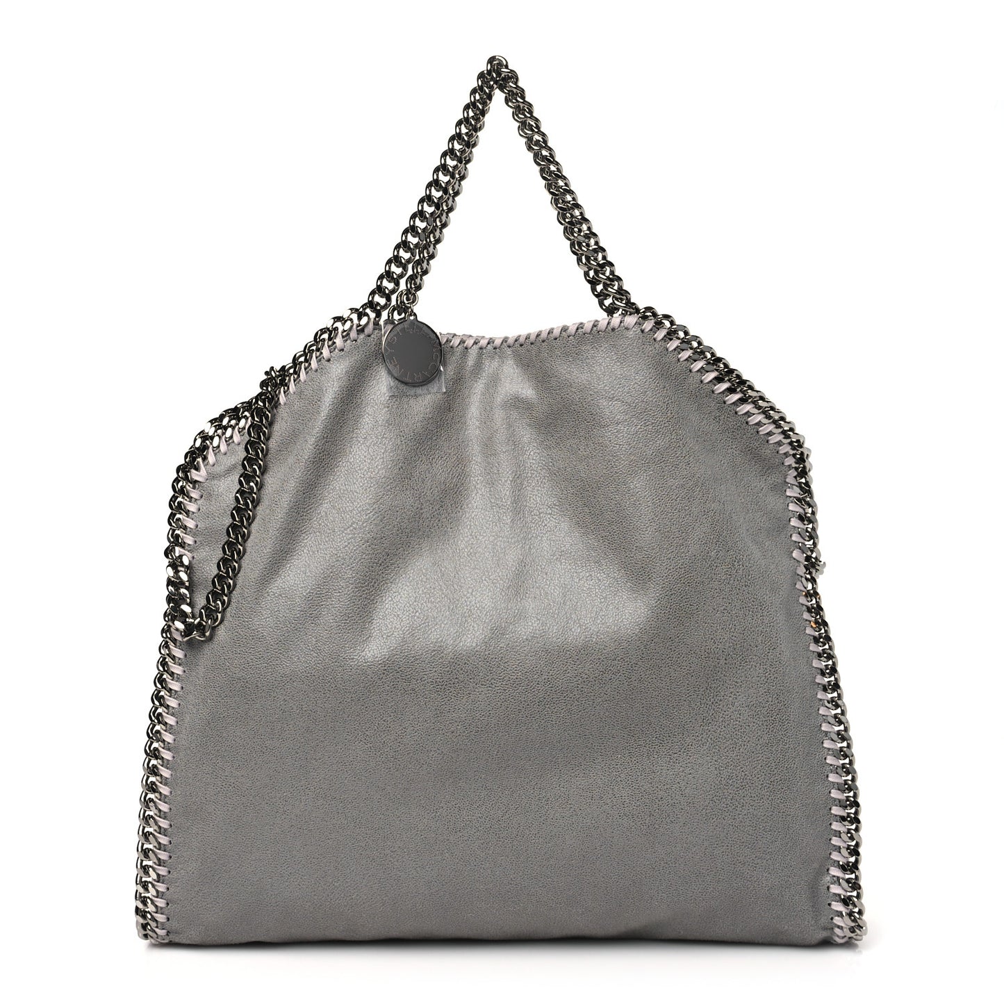 Shaggy Deer Falabella Fold Over Tote Grey