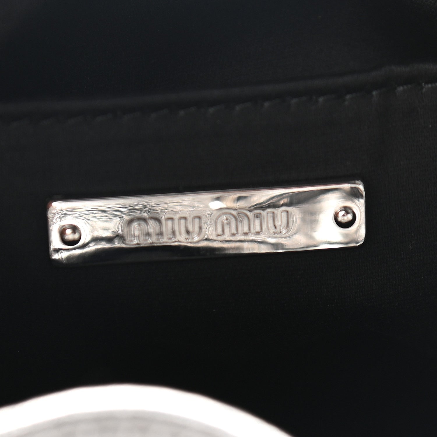 Miu Miu Metallic Nappa Tassel Bandoliera Cromo 8 of 8
