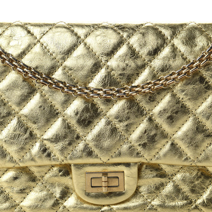 Chanel Metallic Aged Calfskin Quilted 2.55 Reissue 225 Flap Gold 17 of 18