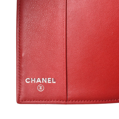 Chanel Patent Calfskin Quilted Passport Holder Red 6 of 8
