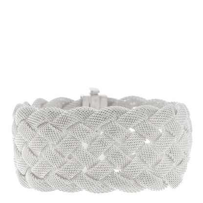 Tiffany Sterling Silver Somerset Braided Bracelet 1 of 4