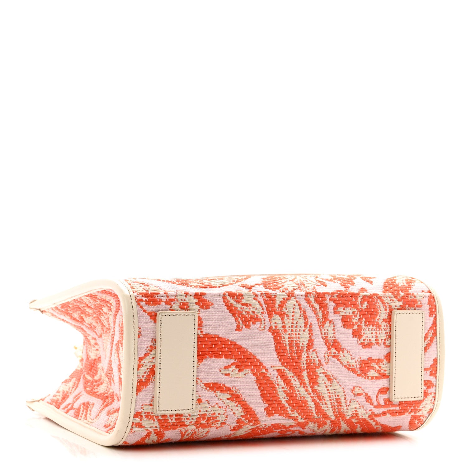 Versace Jacquard Barocco Small Athena Tote White Multicolor 4 of 13