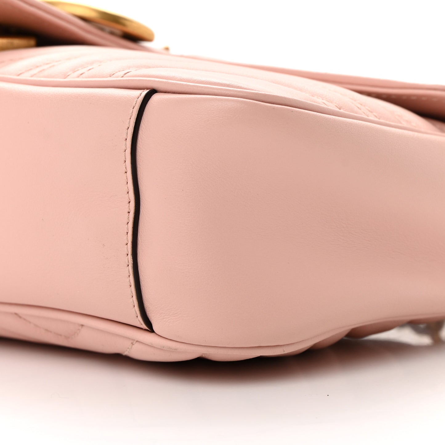 Calfskin Matelasse Small GG Marmont Shoulder Bag Perfect Pink