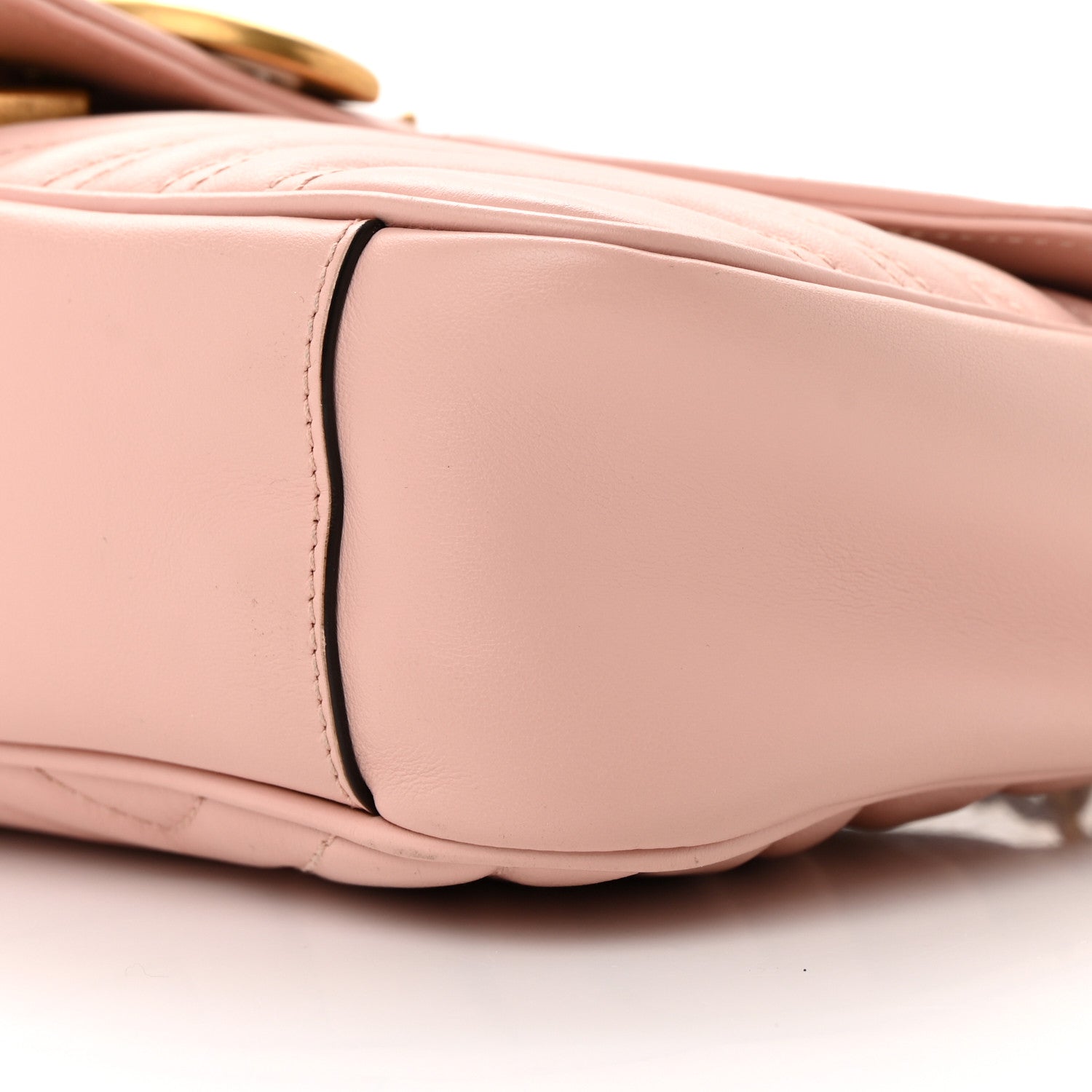 Gucci Calfskin Matelasse Small GG Marmont Shoulder Bag Perfect Pink 10 of 15