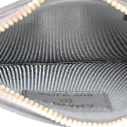 Chanel Caviar Quilted Flap Zip Card Holder Grey 5 of 7