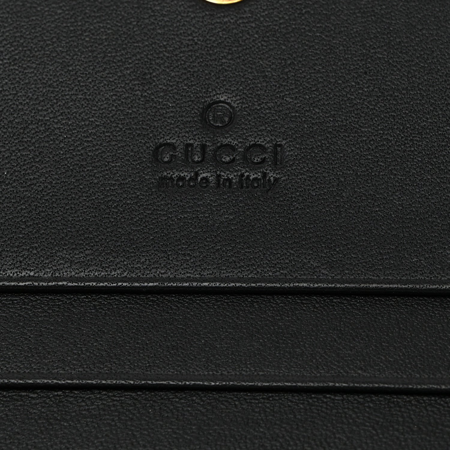 Gucci Calfskin Queen Margaret Card Case Wallet Black Mystic White 6 of 7