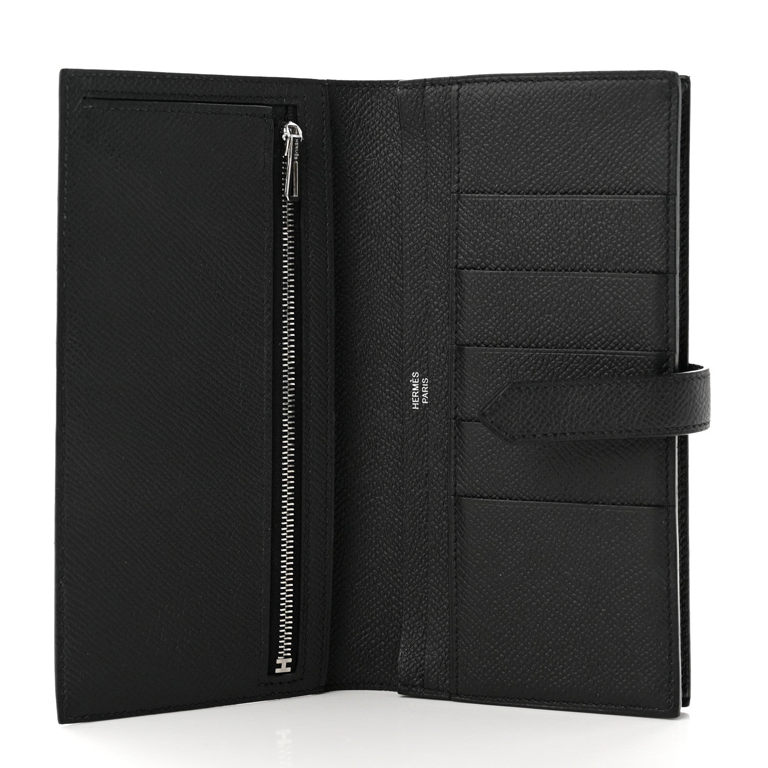 Hermes Epsom Monochrome Bearn Gusset Wallet Black 6 of 9