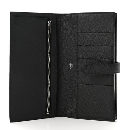 Hermes Epsom Monochrome Bearn Gusset Wallet Black 6 of 9